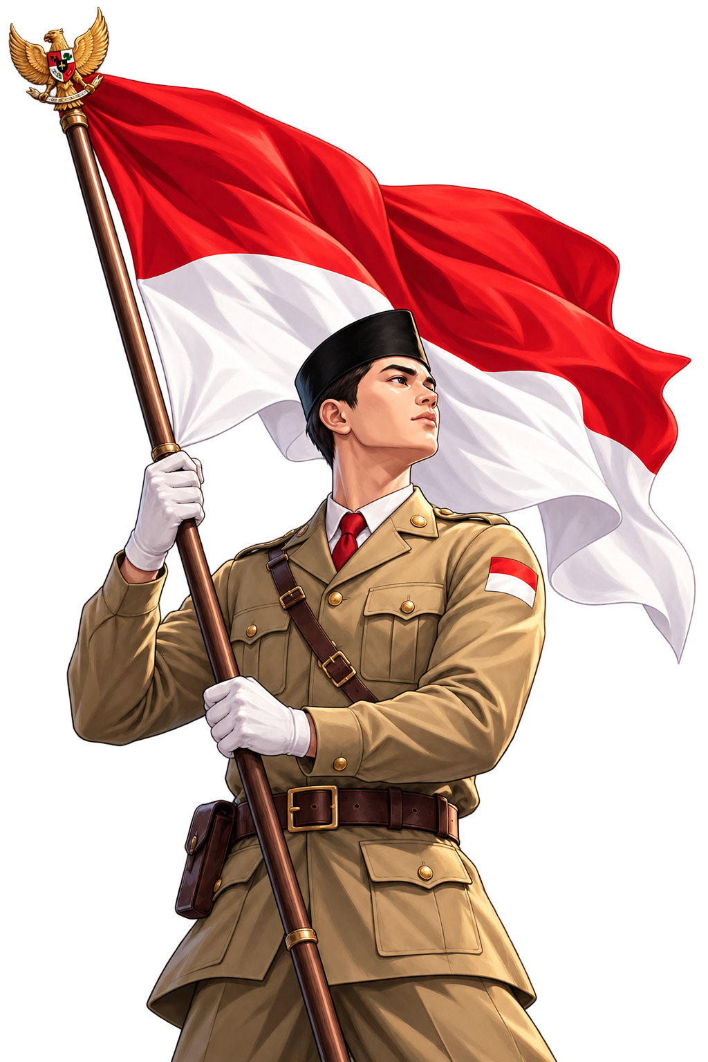 Ilustrasi perayaan kemerdekaan Indonesia