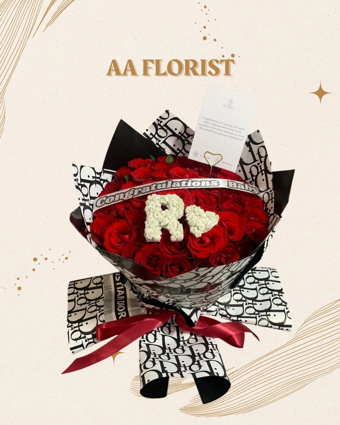 Elegant Bouquet Baby 50 Tangkai