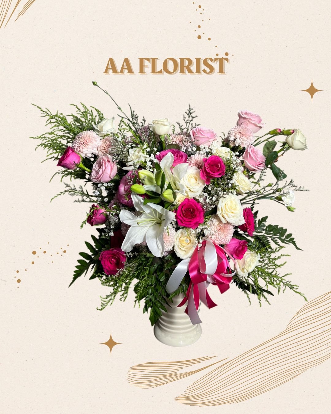 Rangkaian Vase Fresh Flower 36