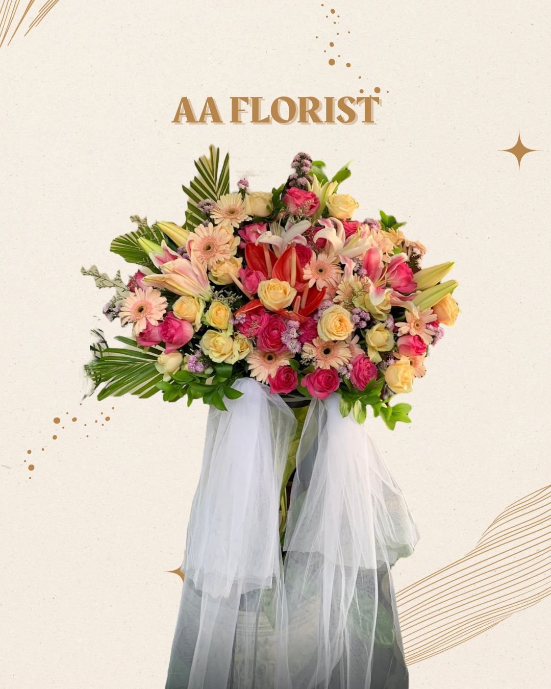 Standing Fresh Flower 28