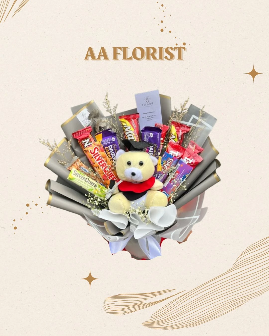 Custom Bouquet Wisuda + Snack