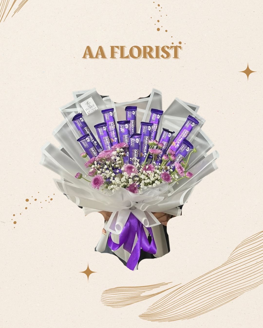 Custom Cadburry + Fresh Flower