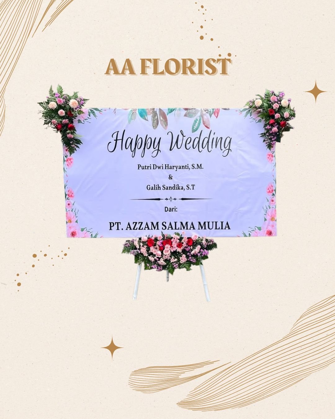 Papan Banner Wedding 1 