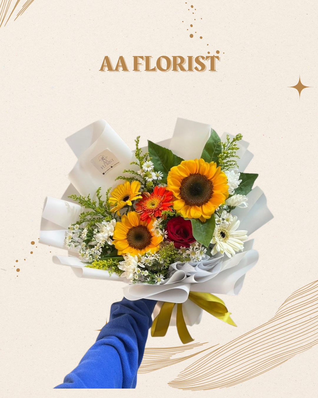 BUKET BUNGA MATAHARI MIX GARBERA