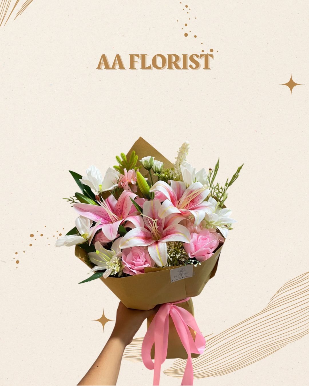 Sweet Lily Bloom – Artificial Bouquet