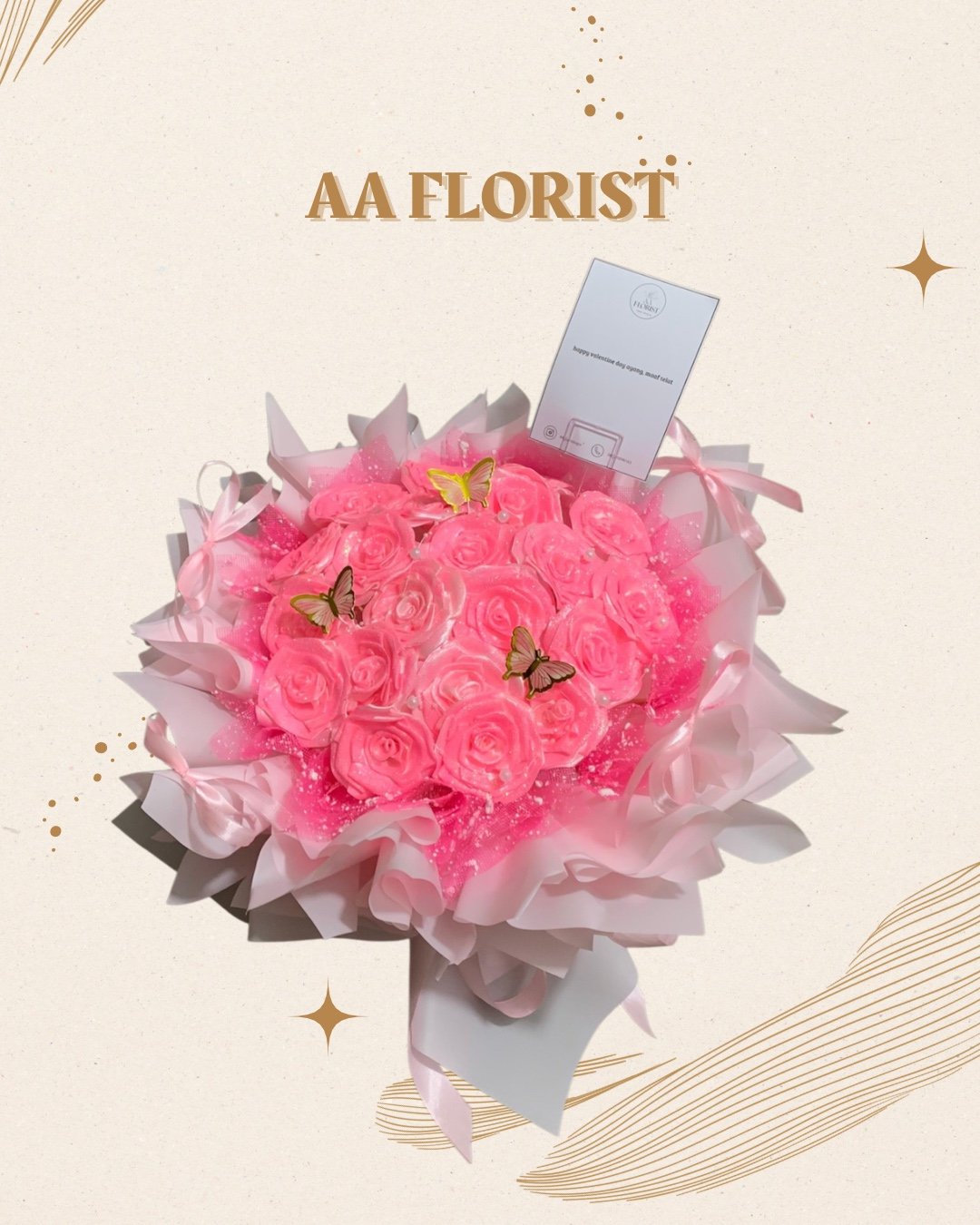 Pink Satin Belle Bouquet