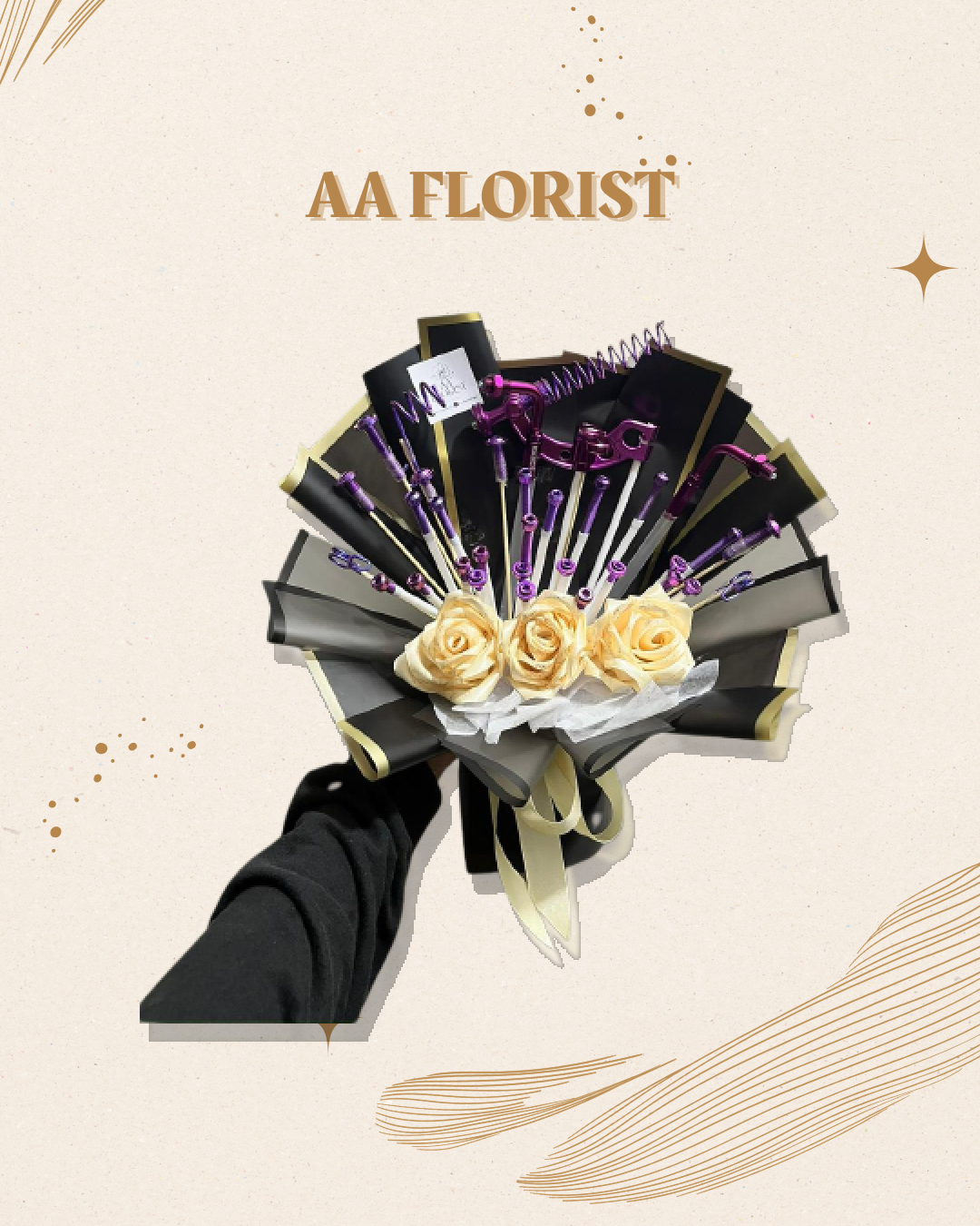 Midnight Mechanic Bouquet