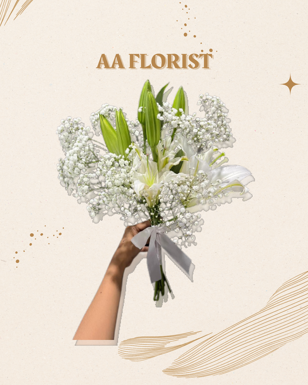 Luna Blanca Hand Bouquet