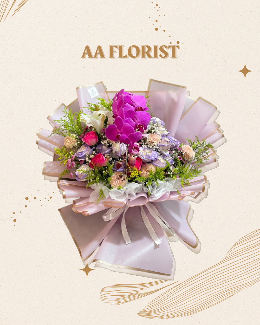 Lavender Magenta Luxury Bouquet
